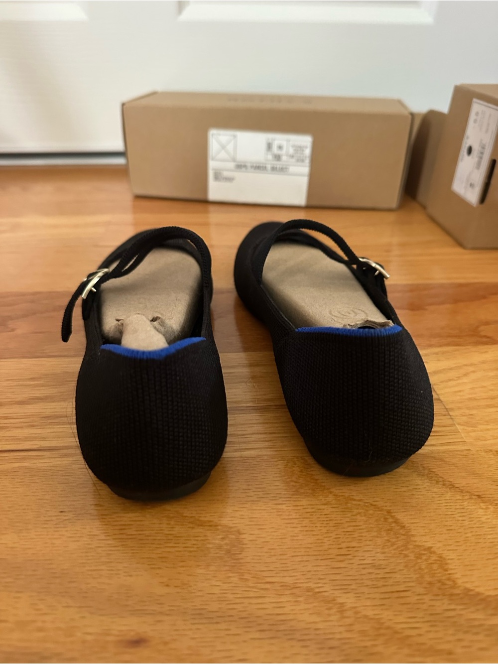 Rothy's Black Knit Mary Janes with Double Buckle Straps - Picture 6 of 8